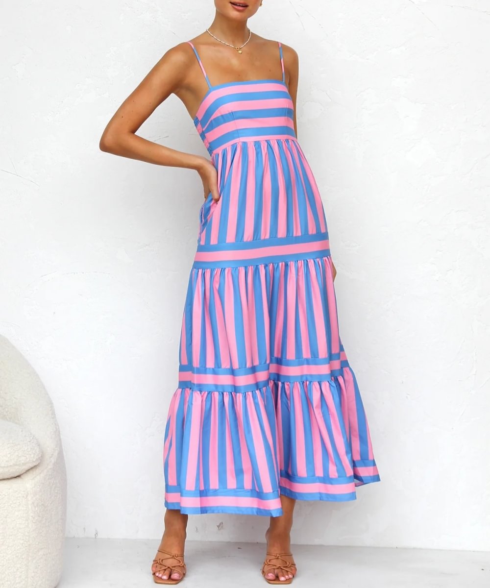 Candy Stripe Maxi Dress