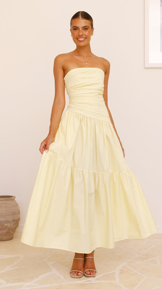 Lola Maxi Dress - Yellow
