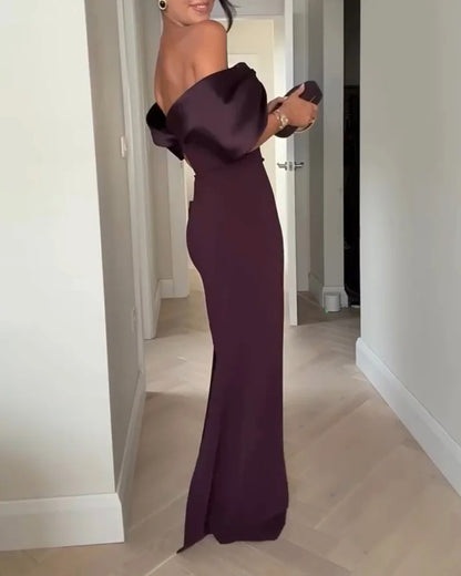 Elegant Off-the-shoulder Party Dress