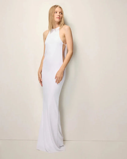 Minimalist Elegant Halter Maxi Dress