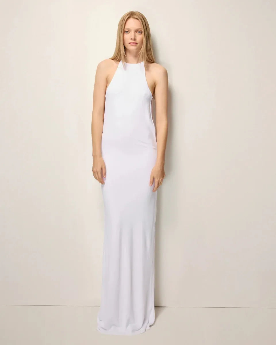 Minimalist Elegant Halter Maxi Dress