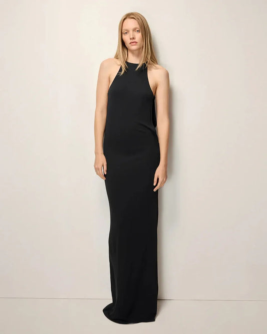 Minimalist Elegant Halter Maxi Dress