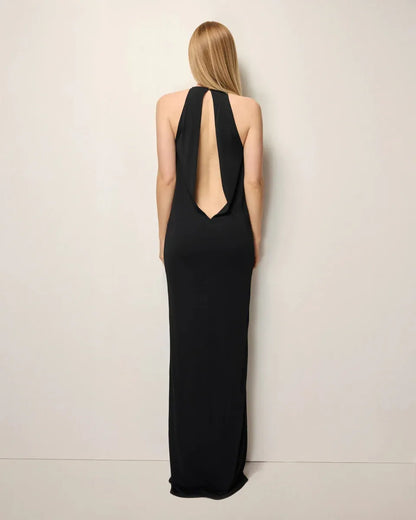 Minimalist Elegant Halter Maxi Dress