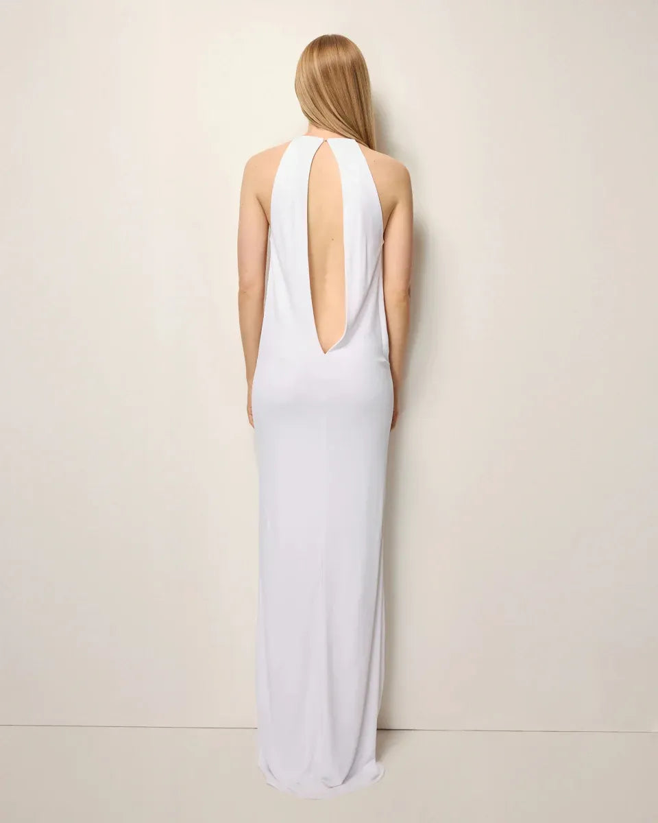Minimalist Elegant Halter Maxi Dress