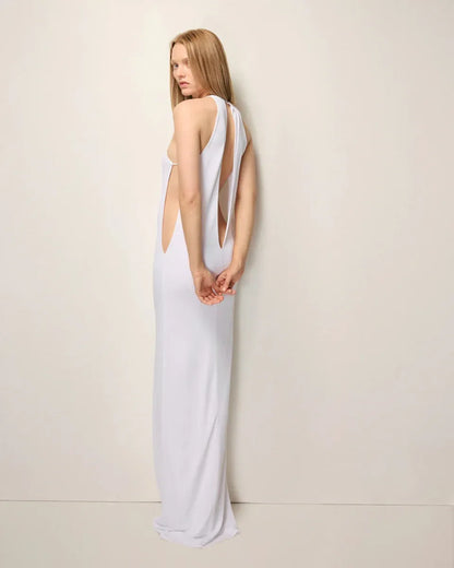 Minimalist Elegant Halter Maxi Dress