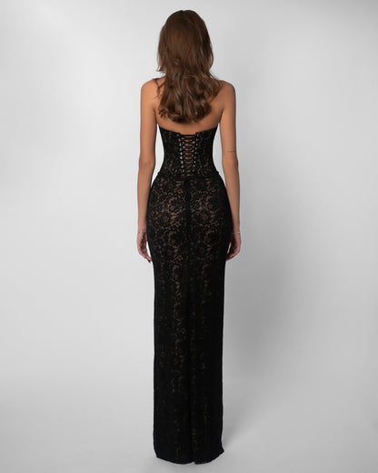 Luxury Backless Lace Formal Dress